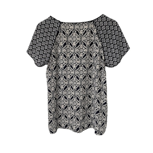 Ann Taylor LOFT Damask Fluid Tee - Picture 2 of 11